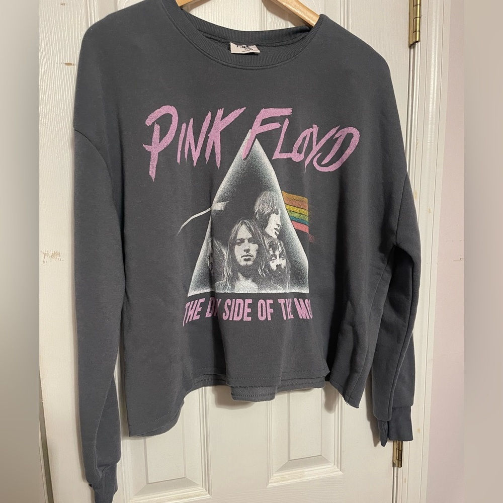 Pink Floyd Dark Side of the Moon Sweatshirt - Black and Pink